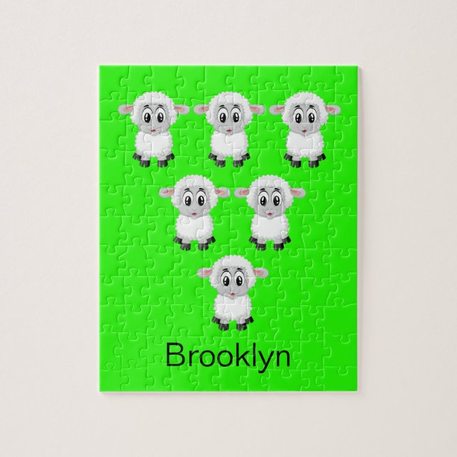 Puzzles Sheep Green (Vertikal)