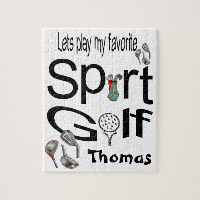 Puzzles Spielen wir unseren Lieblingssport Golf (Vertikal)