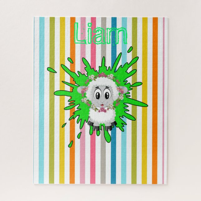 Puzzles Streifen Schafe (Vertikal)