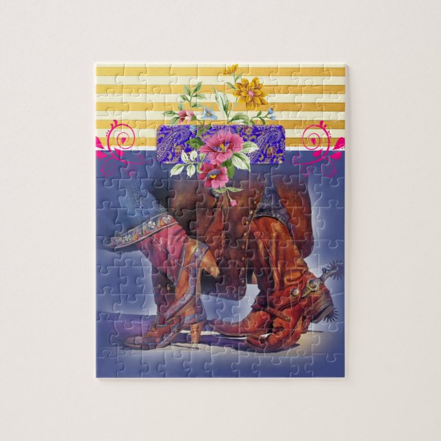 Puzzles Strip Line Tanz Cowboy (Vertikal)