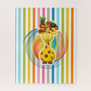 Puzzles Stripe Giraffe Frucht