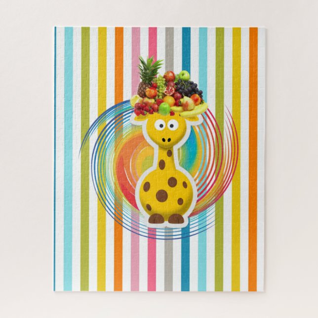 Puzzles Stripe Giraffe Frucht (Vertikal)