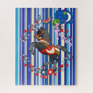 Puzzles Stripe Horse Fairy Frosch