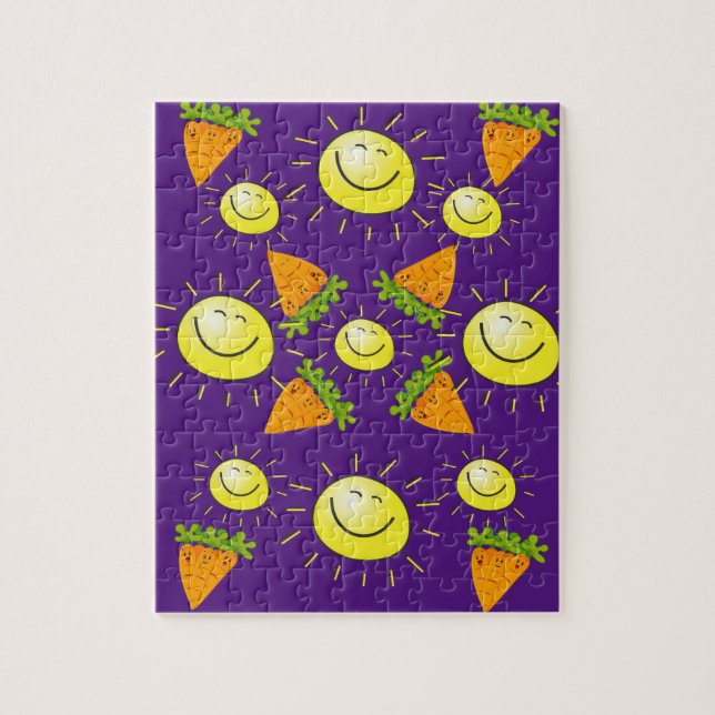 Puzzles Sun Carrots Lila (Vertikal)