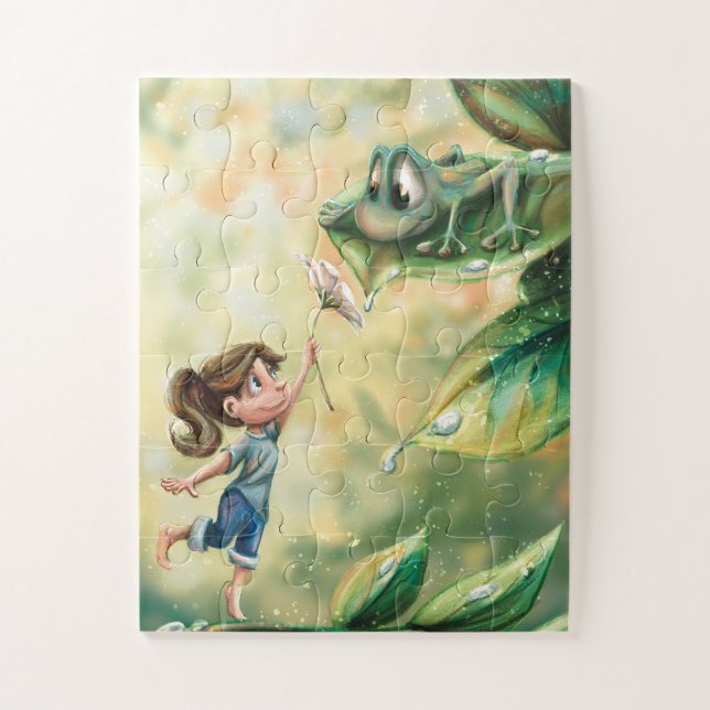 Puzzles - The Gift - illustrated by Monika Marzec (Vertikal)