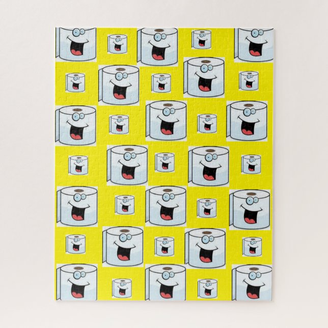 Puzzles Toilettenpapier gelb (Vertikal)