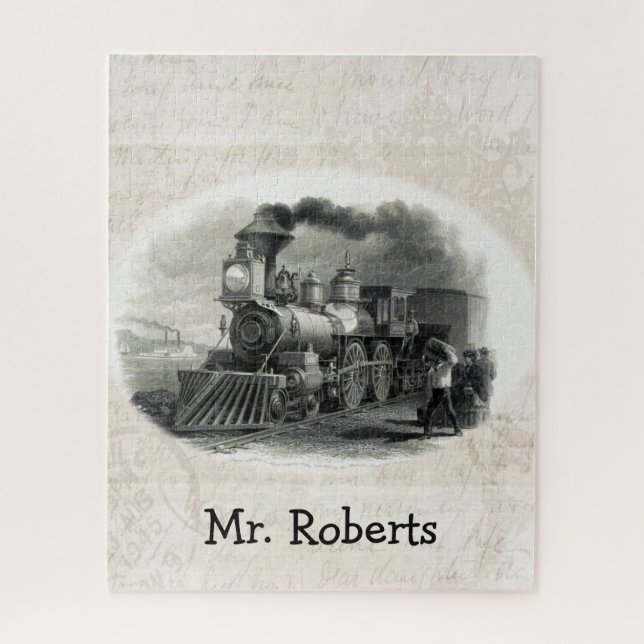 Puzzles Vintage Züge (Vertikal)