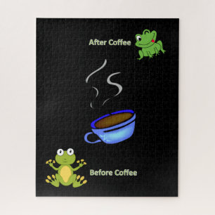Puzzles vor dem Coffee Frogs