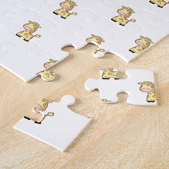 Puzzles Yellow Giraffe Happy Birthday (Seite)
