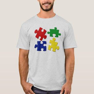Puzzlespiel bessert Shirt aus