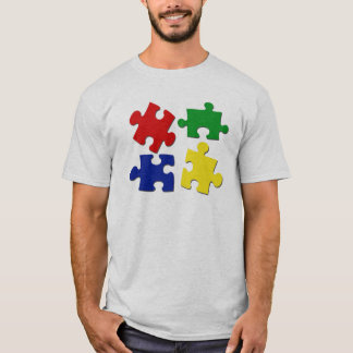 Puzzlespiel bessert Shirt aus