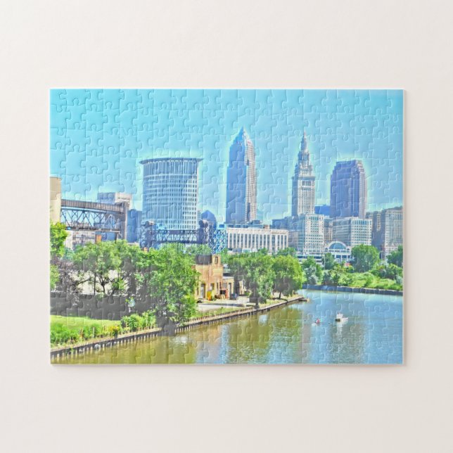 Puzzlespiel Clevelands der Ohio Puzzle (Horizontal)