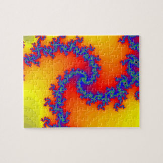 Puzzlespiel: Gewundenes Fraktal Design Puzzle