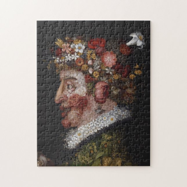 Puzzlespiel Giuseppe Arcimboldo - Blumen auf Puzzle (Vertikal)
