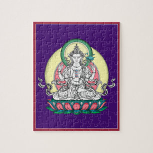 PUZZLESPIEL IM ZINN - Chenrezig - Buddha des Puzzle