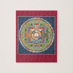 PUZZLESPIEL IM ZINN - Mandala Buddha des Mitleids Puzzle