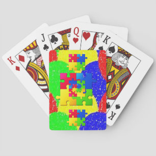 Puzzlespiel Kartenstapel Spielkarten
