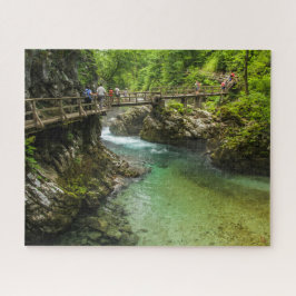 Puzzlespiel-Landschaft von Slowenien - Vintgar Puzzle
