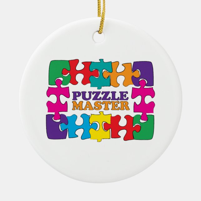Puzzlespiel-Meister Keramik Ornament (Vorne)