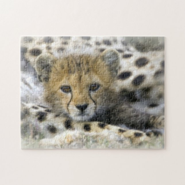 Puzzlespiel mit Geschenkboxen/Cheetah CUB Puzzle (Horizontal)