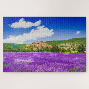 Puzzlespiel mit Lavendelfeld in Provence Puzzle