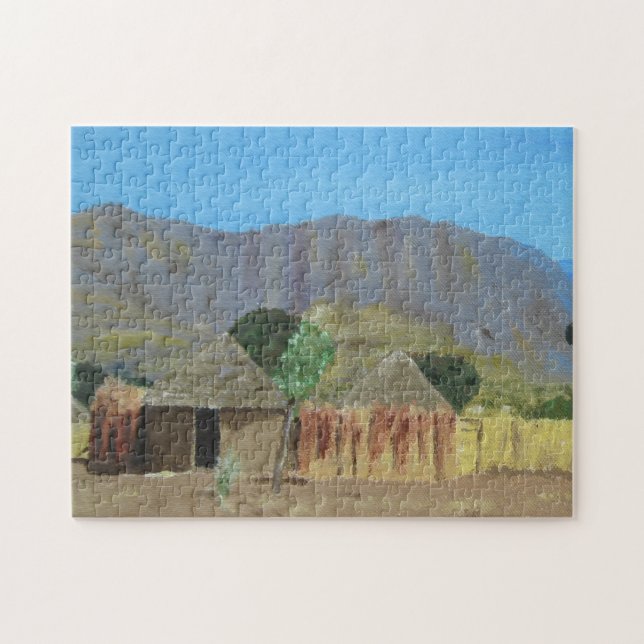 Puzzlespiel-nigerische Landschaft nahe Yola Puzzle (Horizontal)