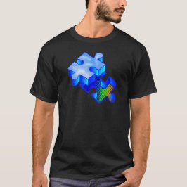 Puzzlespiel-Stück des Autismus-3d T-Shirt