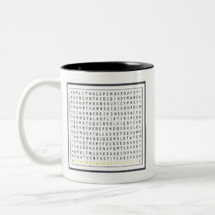 Puzzlespiel-Tasse Zweifarbige Tasse