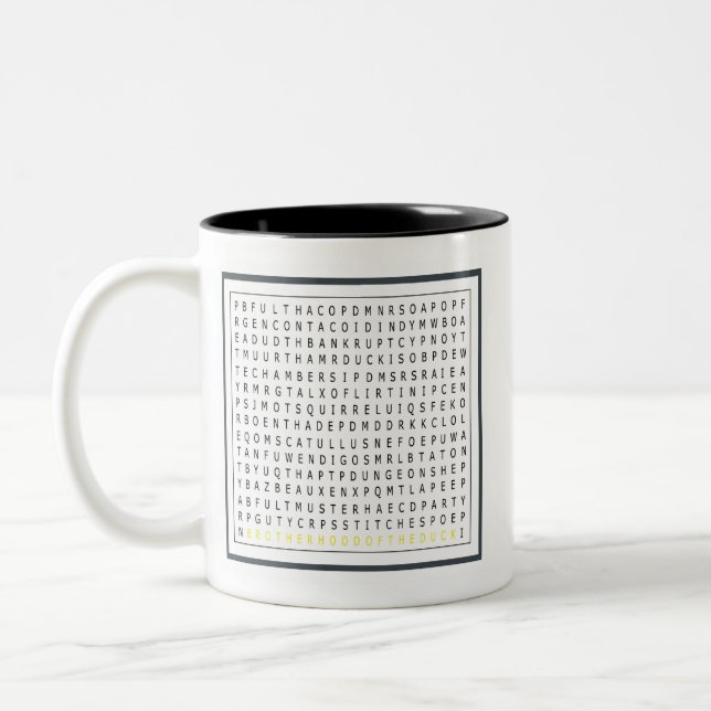 Puzzlespiel-Tasse Zweifarbige Tasse (Links)