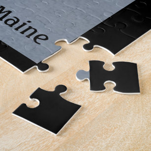 Puzzlespiel w/Box "Ufergegend" Boothbay Puzzle