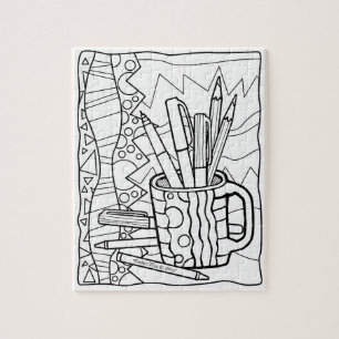 PUZZLESPIELE FÄRBEN Sie - eine SCHALE VOLL VON Puzzle