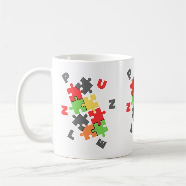 Puzzletasse Kaffeetasse (Links)