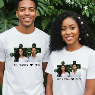 Puzzleteil-Foto-Paar T-Shirt