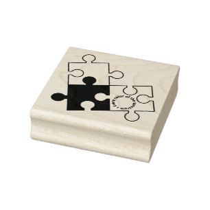 Puzzleteil Gummistempel