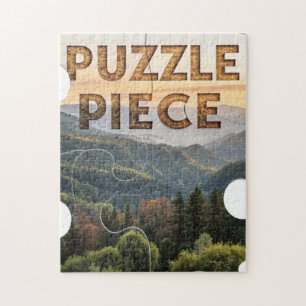 "Puzzleteil" Natur Berg & Wald Puzzle