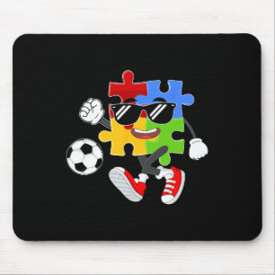 Puzzleteil spielt Fußball Autismus-Bewusstseinstag Mousepad