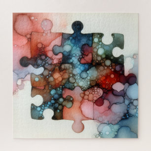 Puzzleteile Alcohol Ink Puzzle