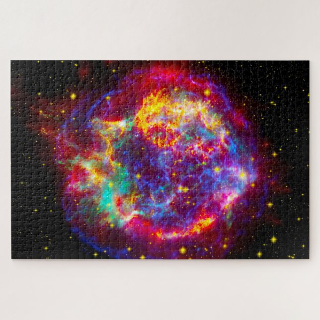 Puzzleteile des Sternbilds Cassiopeia. Puzzle (Horizontal)