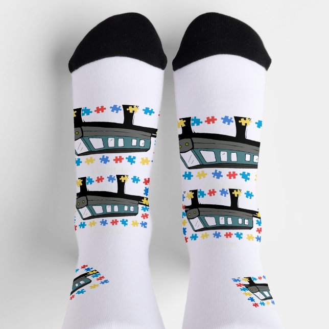 Puzzleteile für Autismus Socken (Oben)
