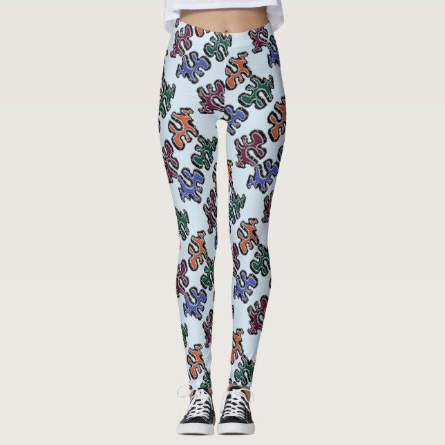 Puzzleteile Leggings (Vorderseite)