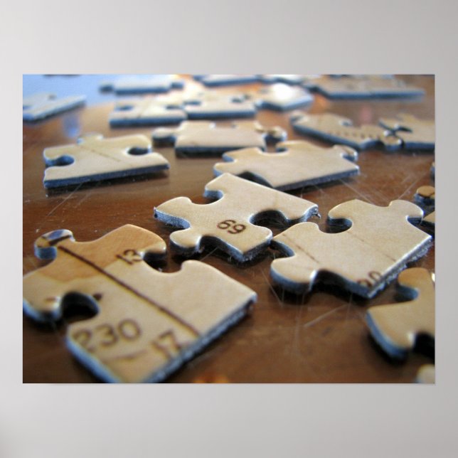 Puzzleteile Poster (Vorne)