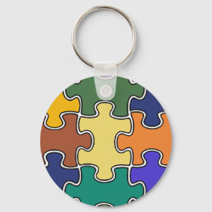 Puzzleteile Schlüsselanhänger
