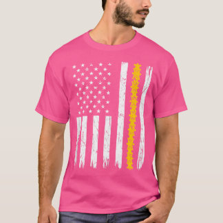Puzzleteile USA-Flagge T-Shirt