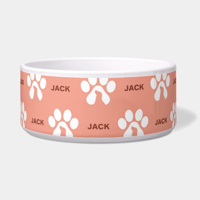Pw Print Personalisiert Dog Napf (Vorderseite)