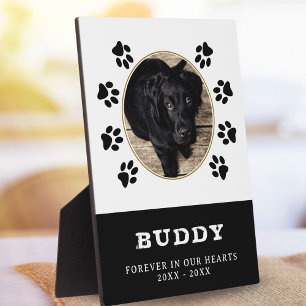 PW Print Pet Dog Foto Memorial Keepake Fotoplatte