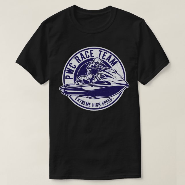 PWC Jet Ski Race Team T-Shirt (Design vorne)