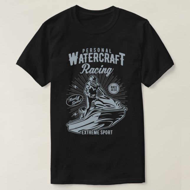 PWC Jet Ski Watercraft Racing T-Shirt (Design vorne)