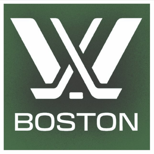 PWHL Boston Hockey-Logo Aufkleber (Vorderseite)