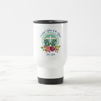 PWOC Blumenlogo-Reise-Tasse Reisebecher