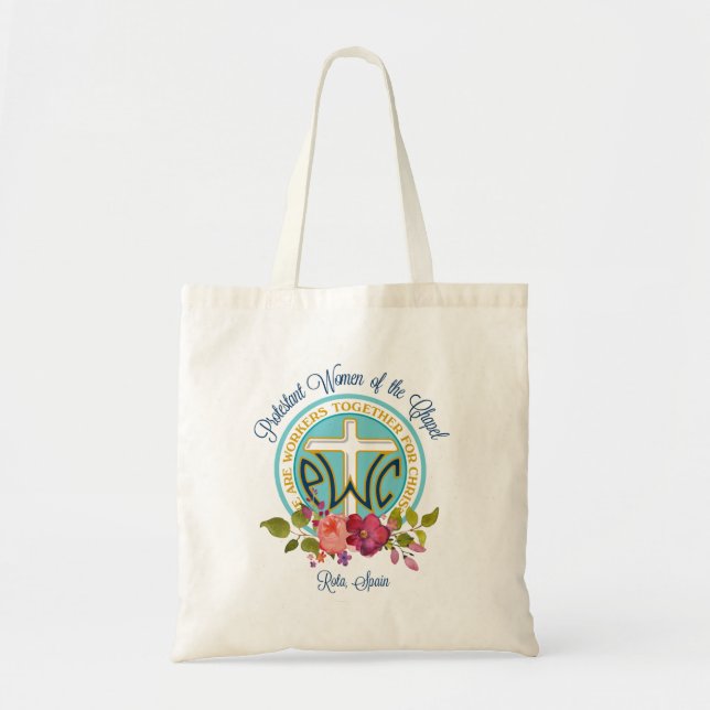 PWOC Blumenlogo-Tasche Tragetasche (Vorne)